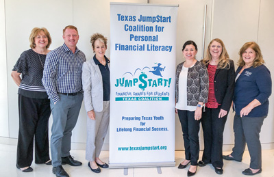 JumpStart Coalition board members Jocelyn Carby, Nick Murja, Mary Lange, Christy Bachmeyer, Susan Kizer and Susan Doty.