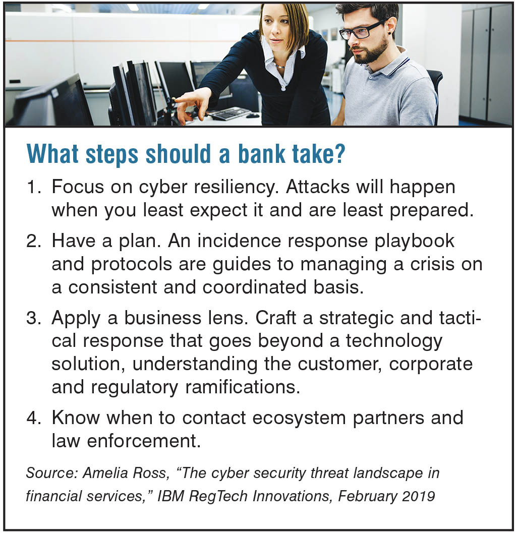 What steps should a bank take?