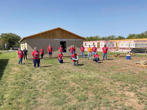 Abilene employees build a house for Habitat for Humanity