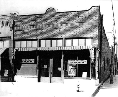 First Nation Bank of Cisco, circa 1927. Photo courtesy of Texas State Historical Association.