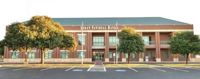 First National Bank of Bastrop relocated its headquarters from downtown Bastrop to TX Hwy. 71 frontage road.