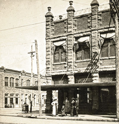 Amarillo National Bank and 4th & Polk in 1892.
