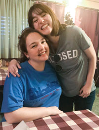 Daughters Amanda (left) and Emily Sasser.