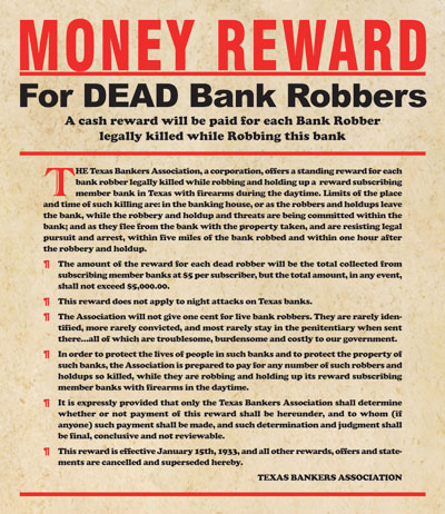 Old Dead Bank Robbers poster