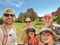 Family trip to the Garden of the Gods in Colorado in 2023.